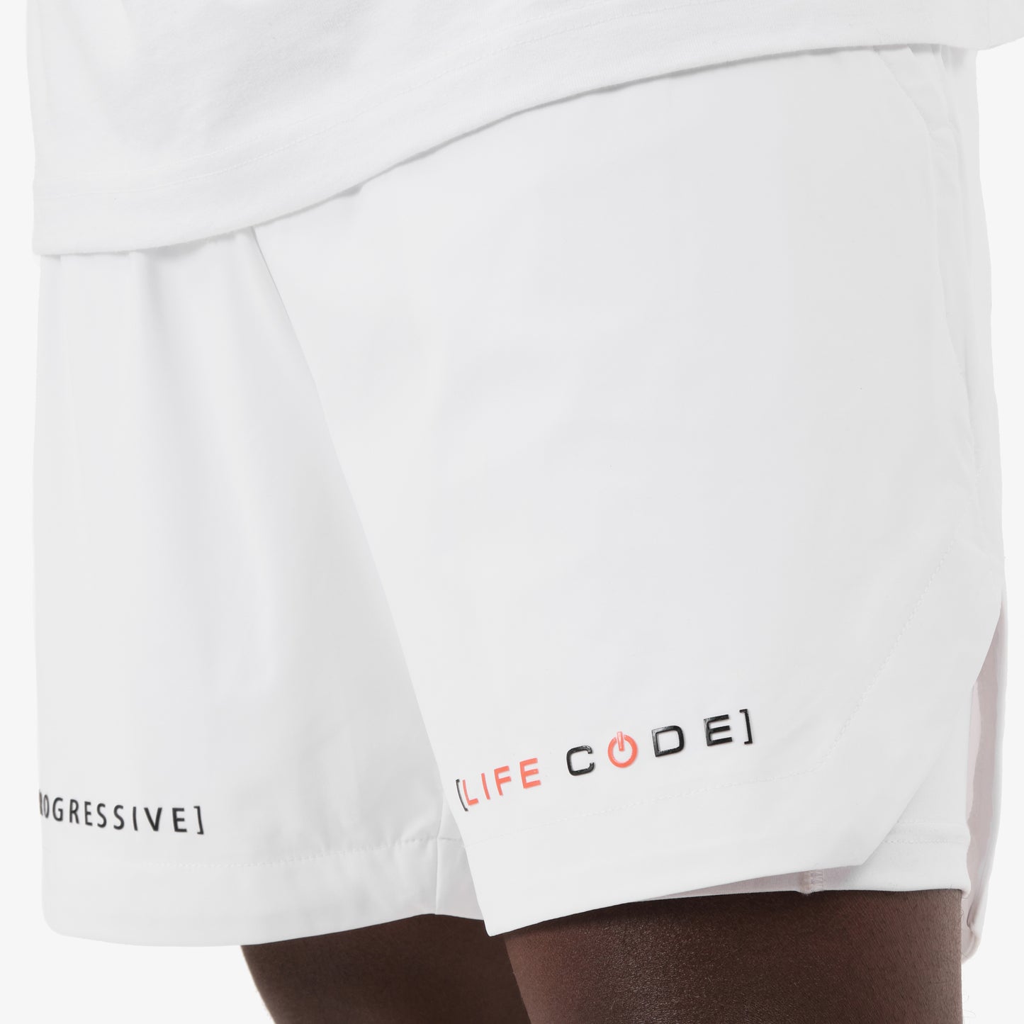 P69. 5" WHITE LINER SHORT