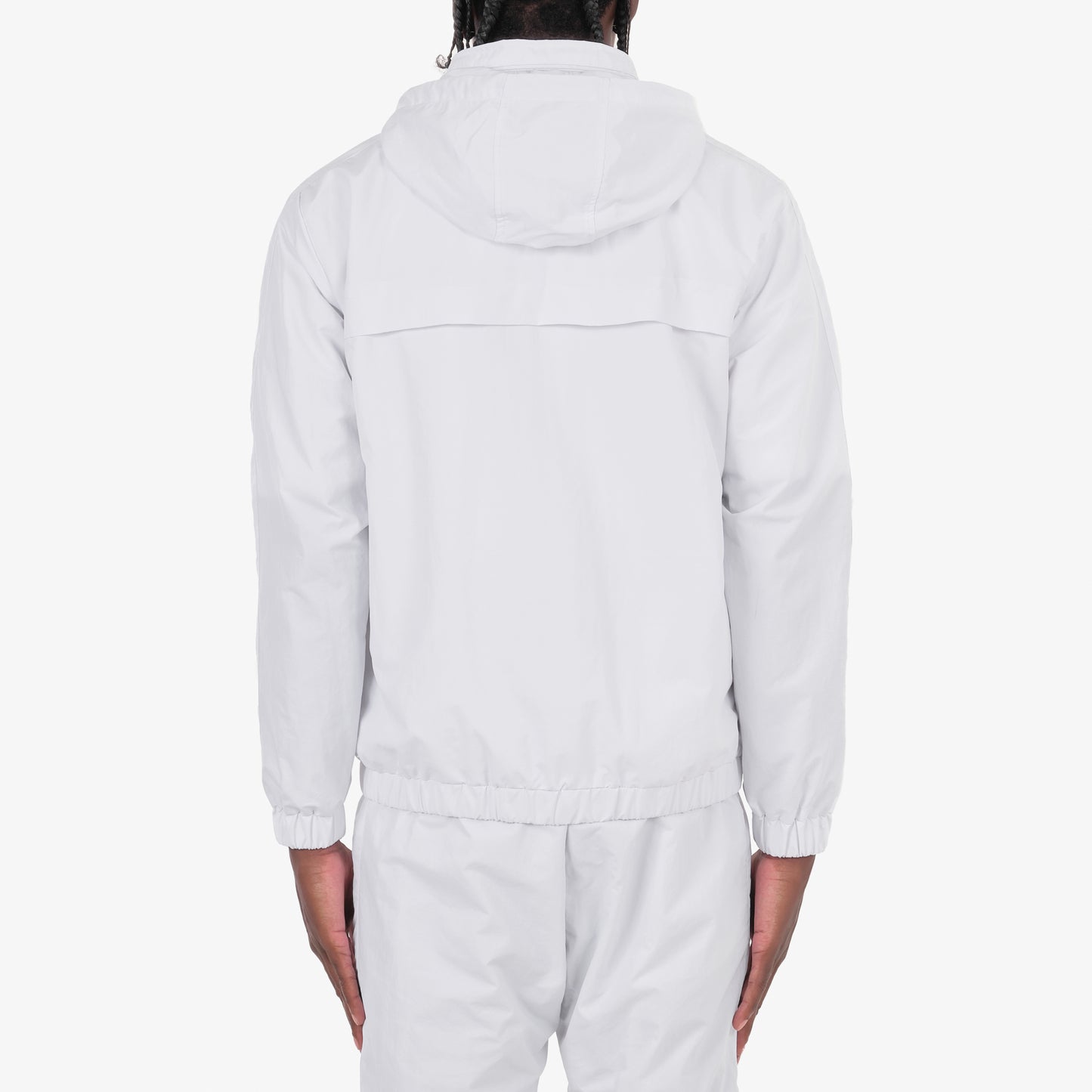 J81. WHITE FULL ZIP LIGHTWEIGHT JACKET