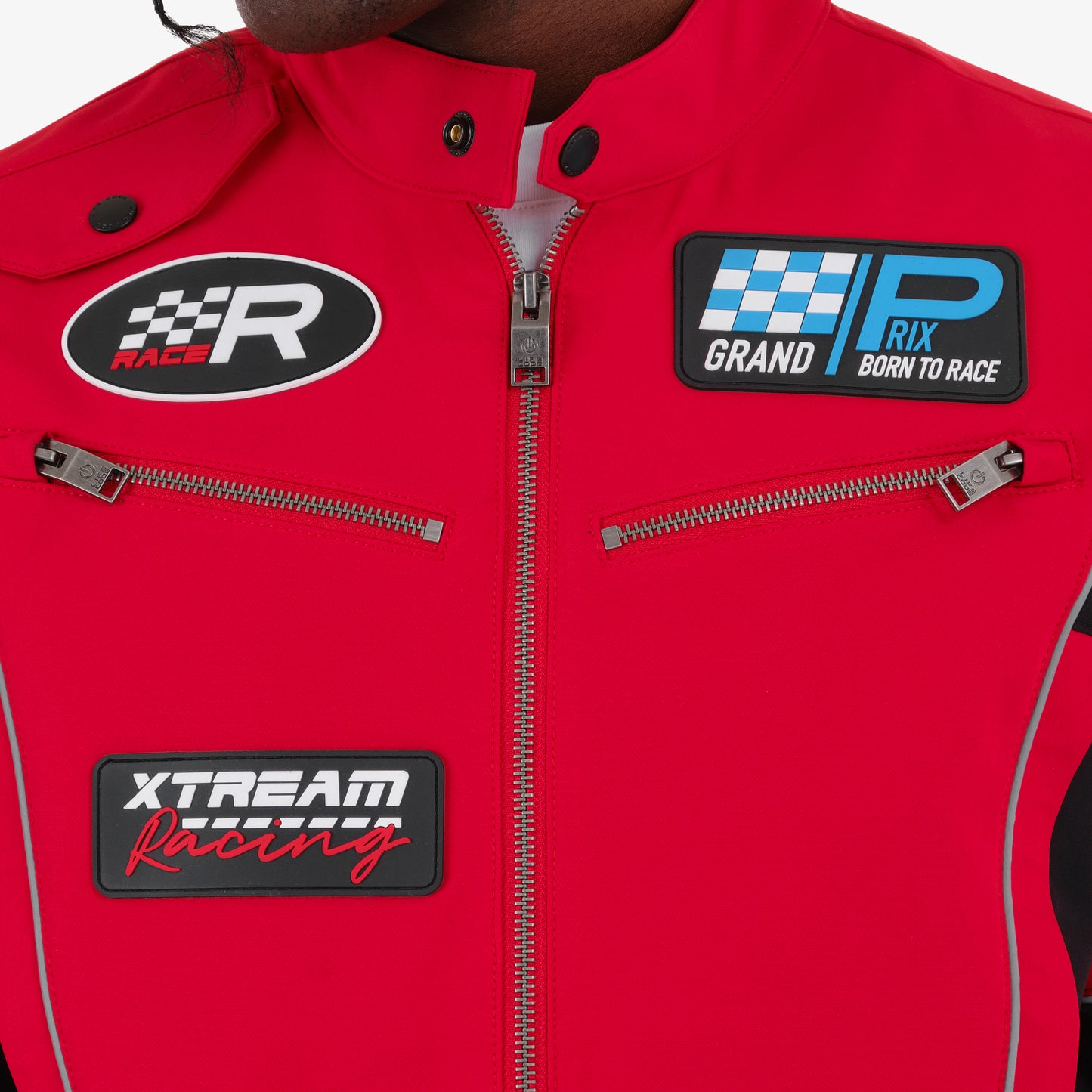 J91. RED / BLACK RACING JACKET