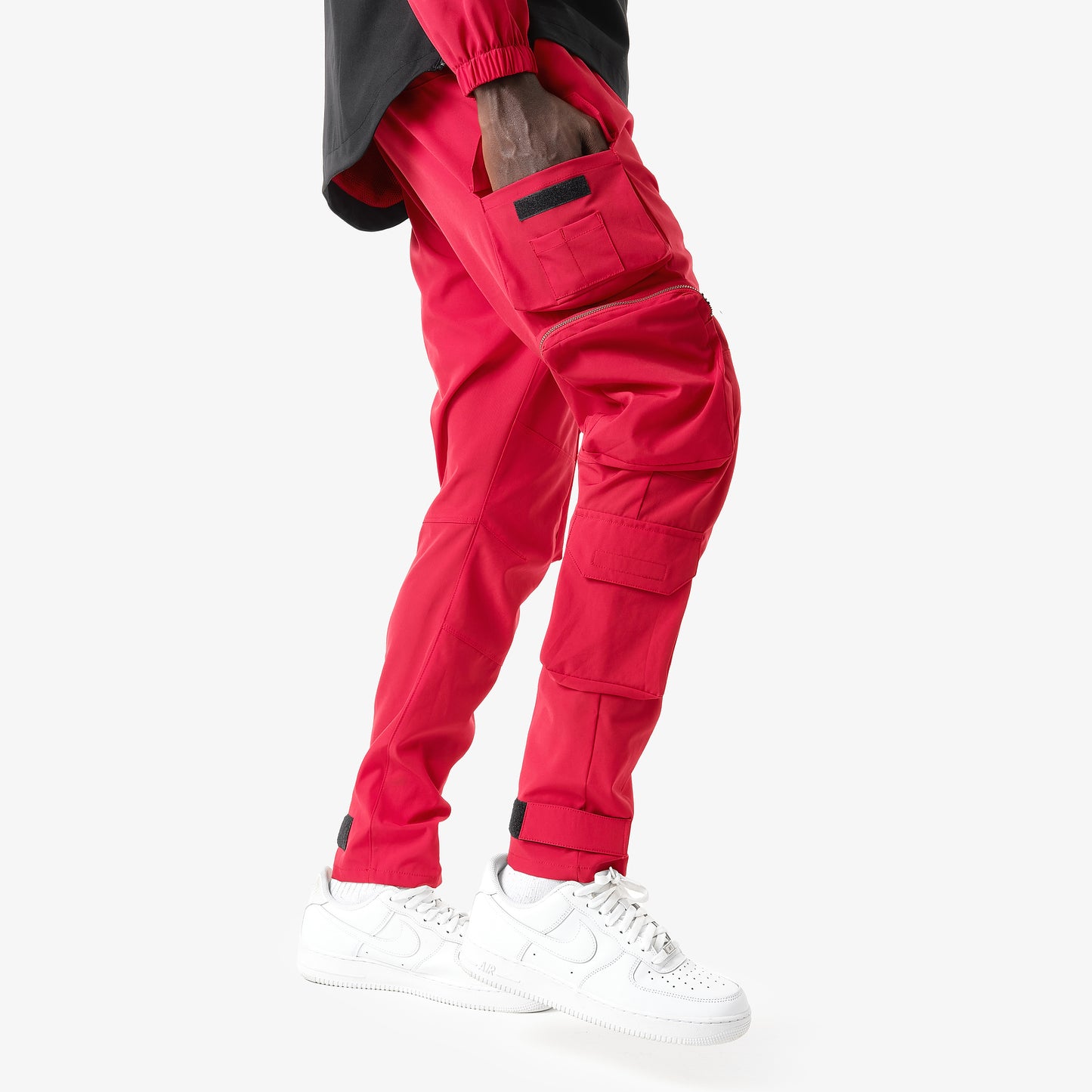 V6. RED CARGO PANTS