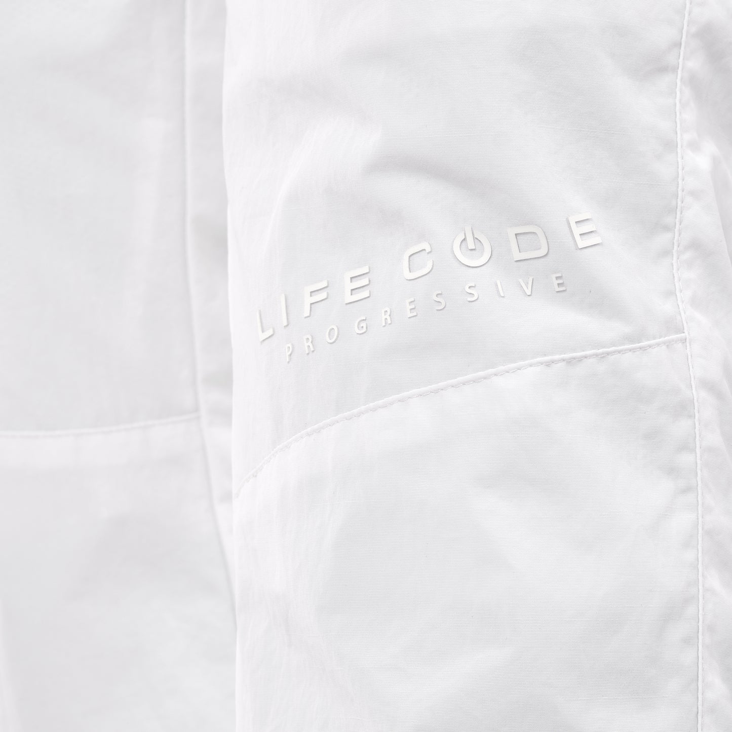 P81. WHITE WINDBREAKER PANTS