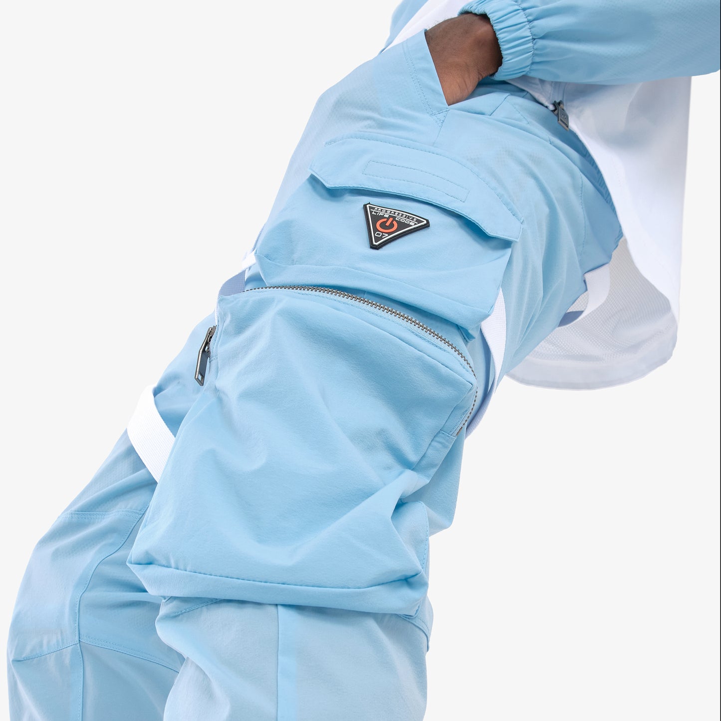 V5. LIGHT BLUE PANTS W/ STRAPS