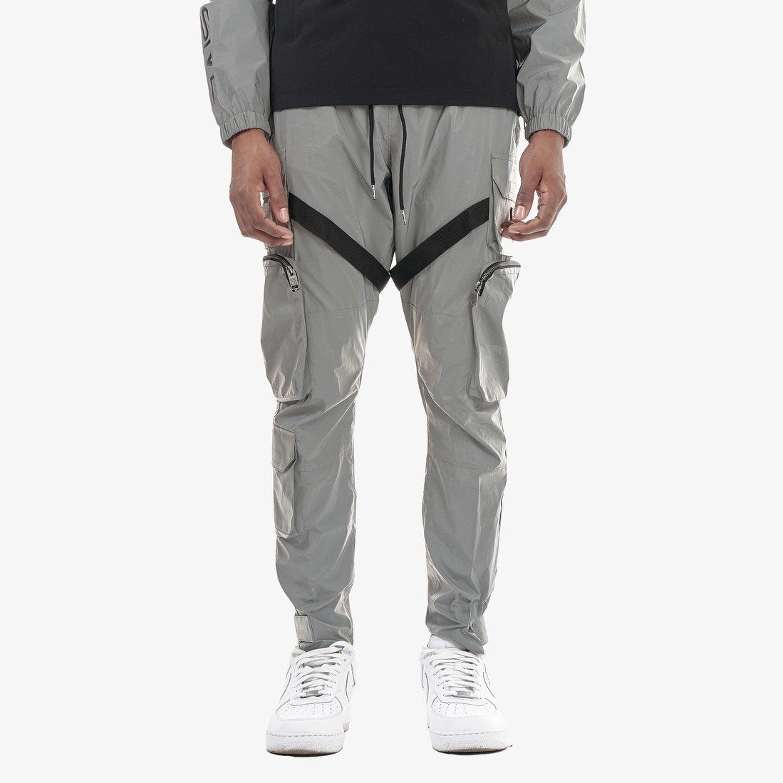 V5. SILVER 3M PANTS W/ STRAPS