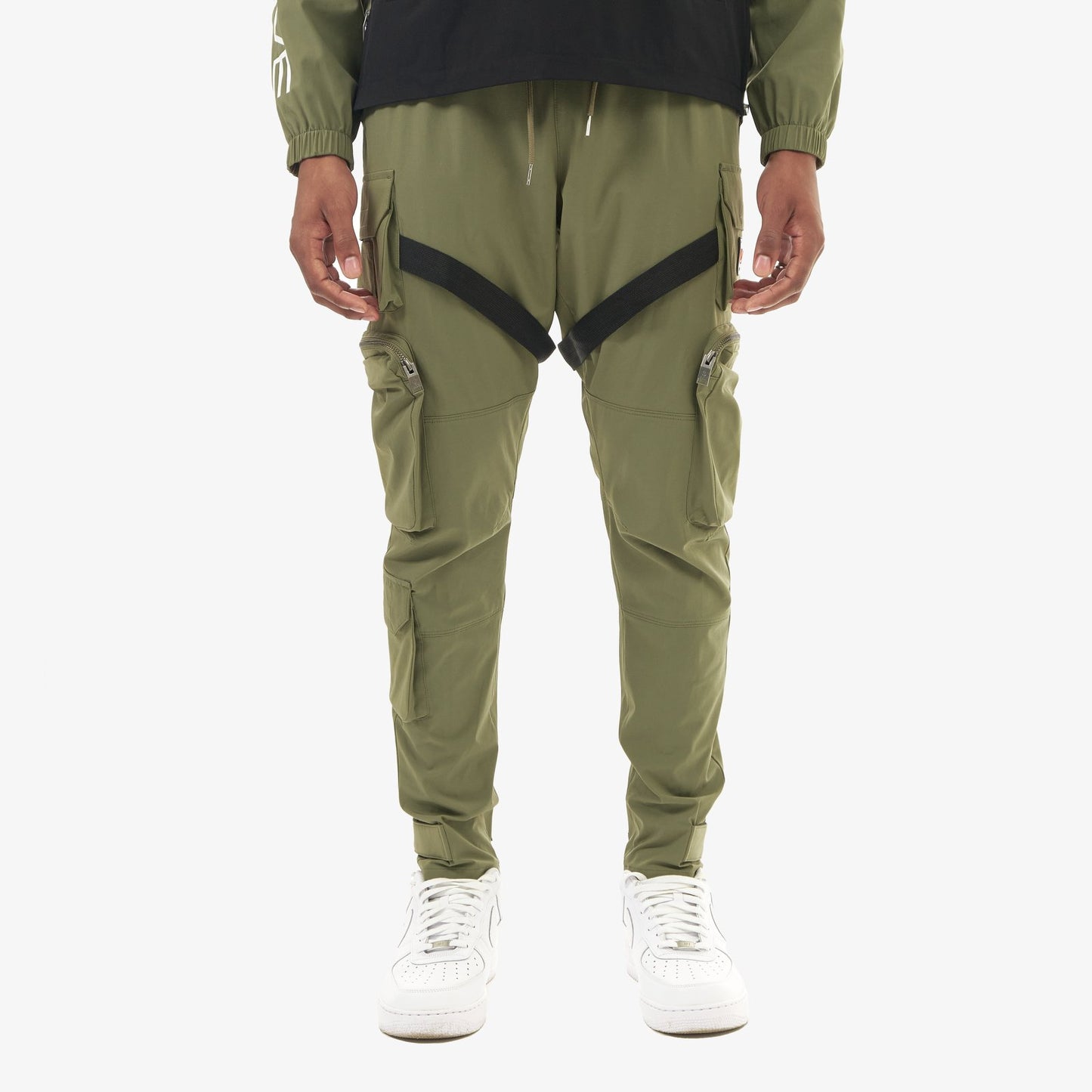 V5. OLIVE PANTS W/ STRAPS