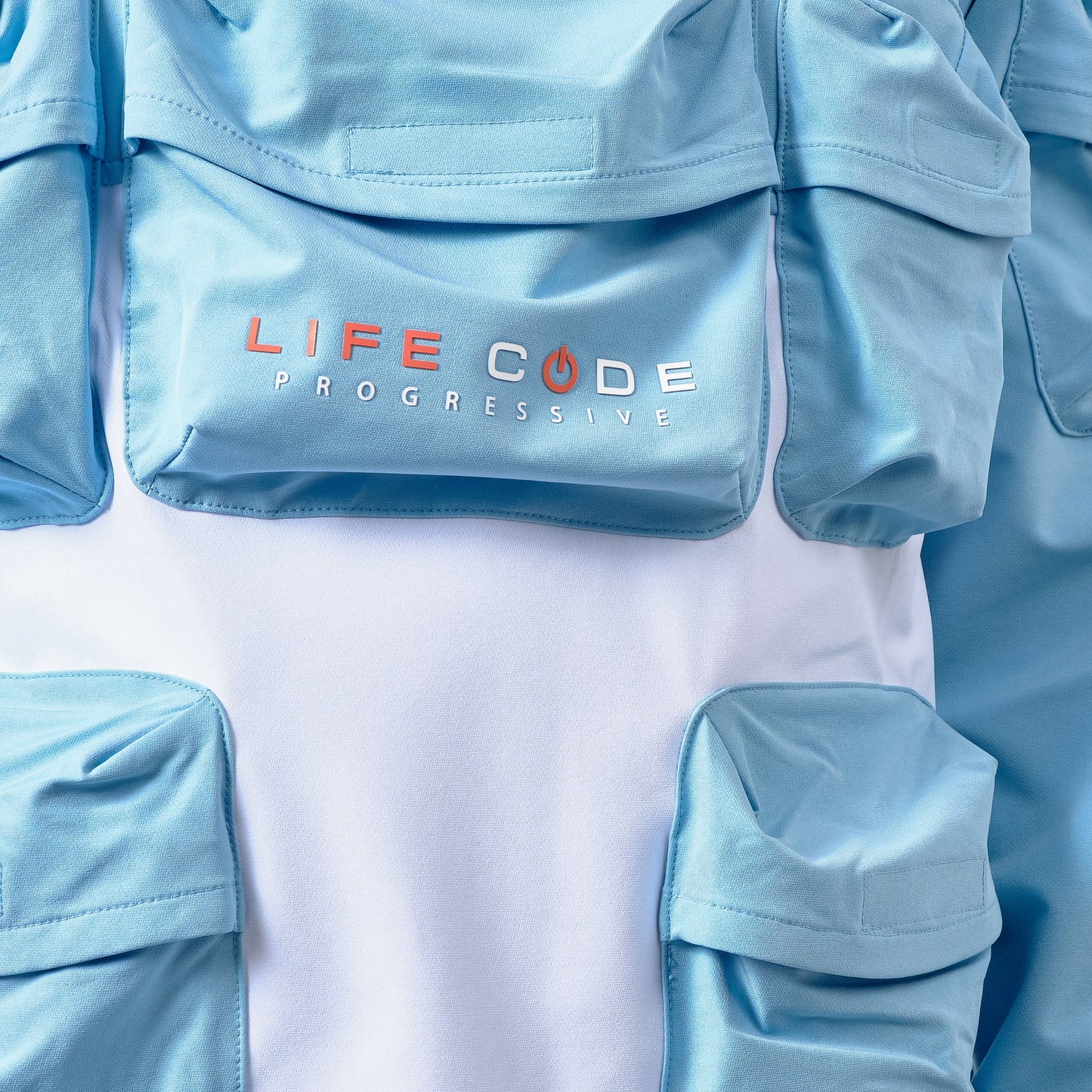 J20. LIGHT BLUE 3M PULLOVER WINDBREAKER