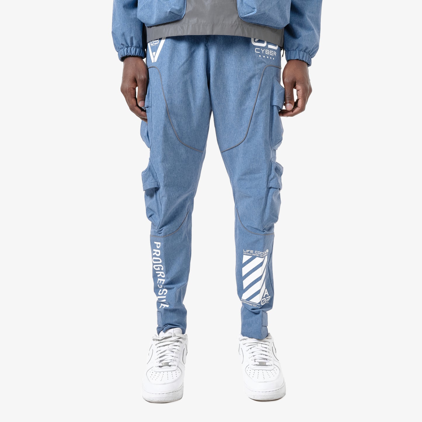 P20. HEATHER BLUE CARGO PANTS