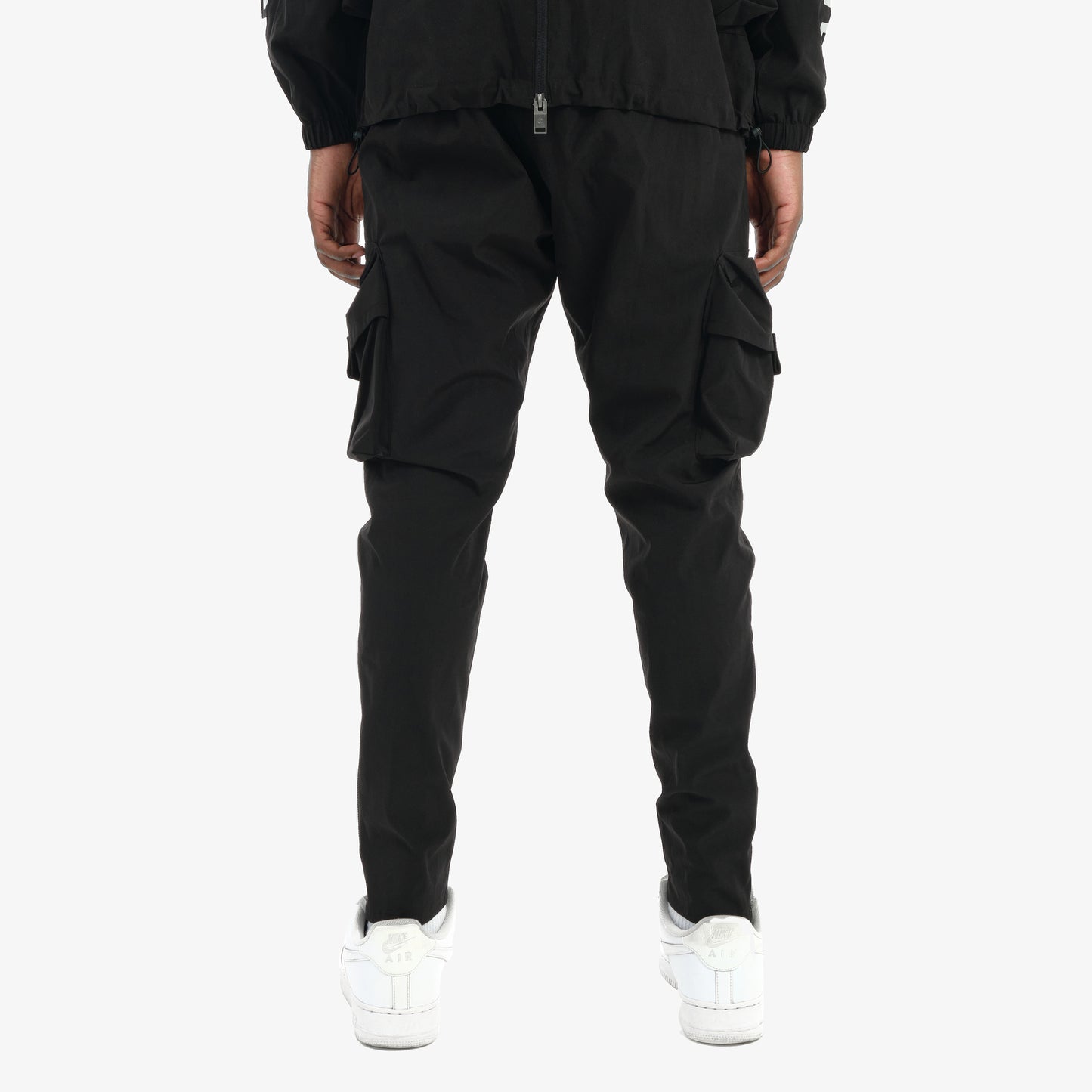 P27. BLACK TASLAN CARGO PANTS