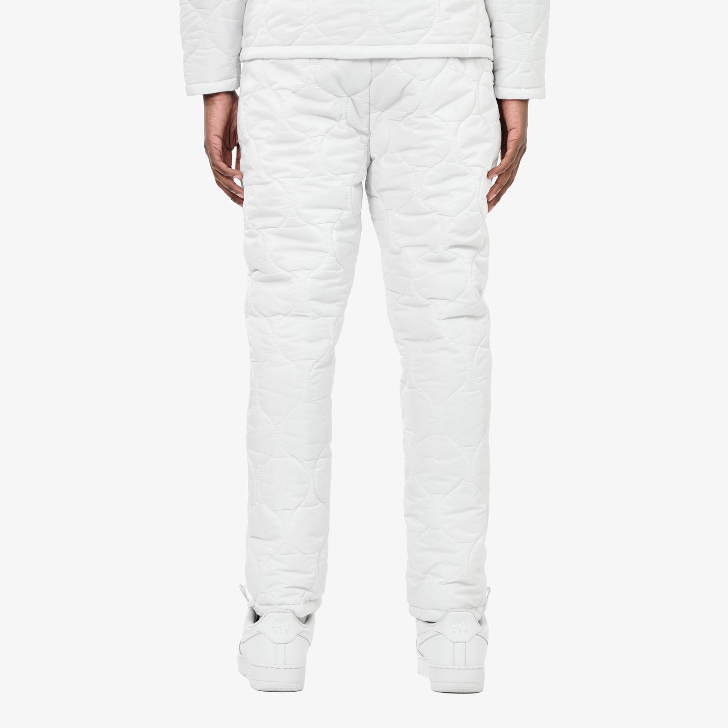 P61. WHITE QUILT PANTS