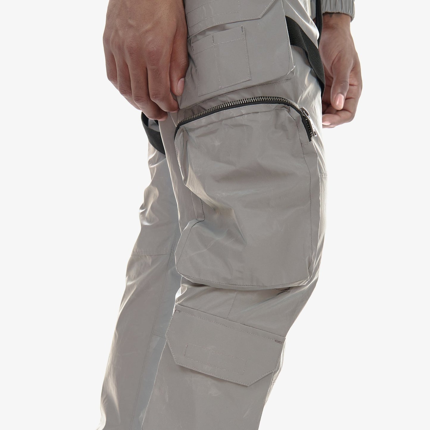 V5. SILVER 3M PANTS W/ STRAPS