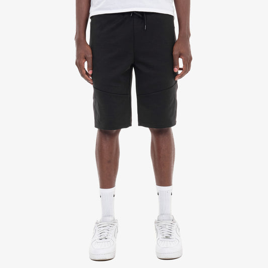 P56. BLACK TECH FLEECE SHORTS (HIDDEN POCKET)