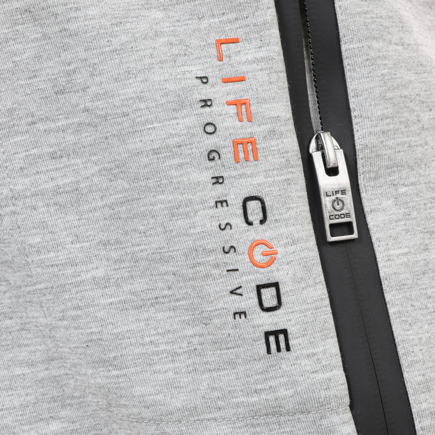 P56. GREY TECH FLEECE SHORTS (HIDDEN POCKET)