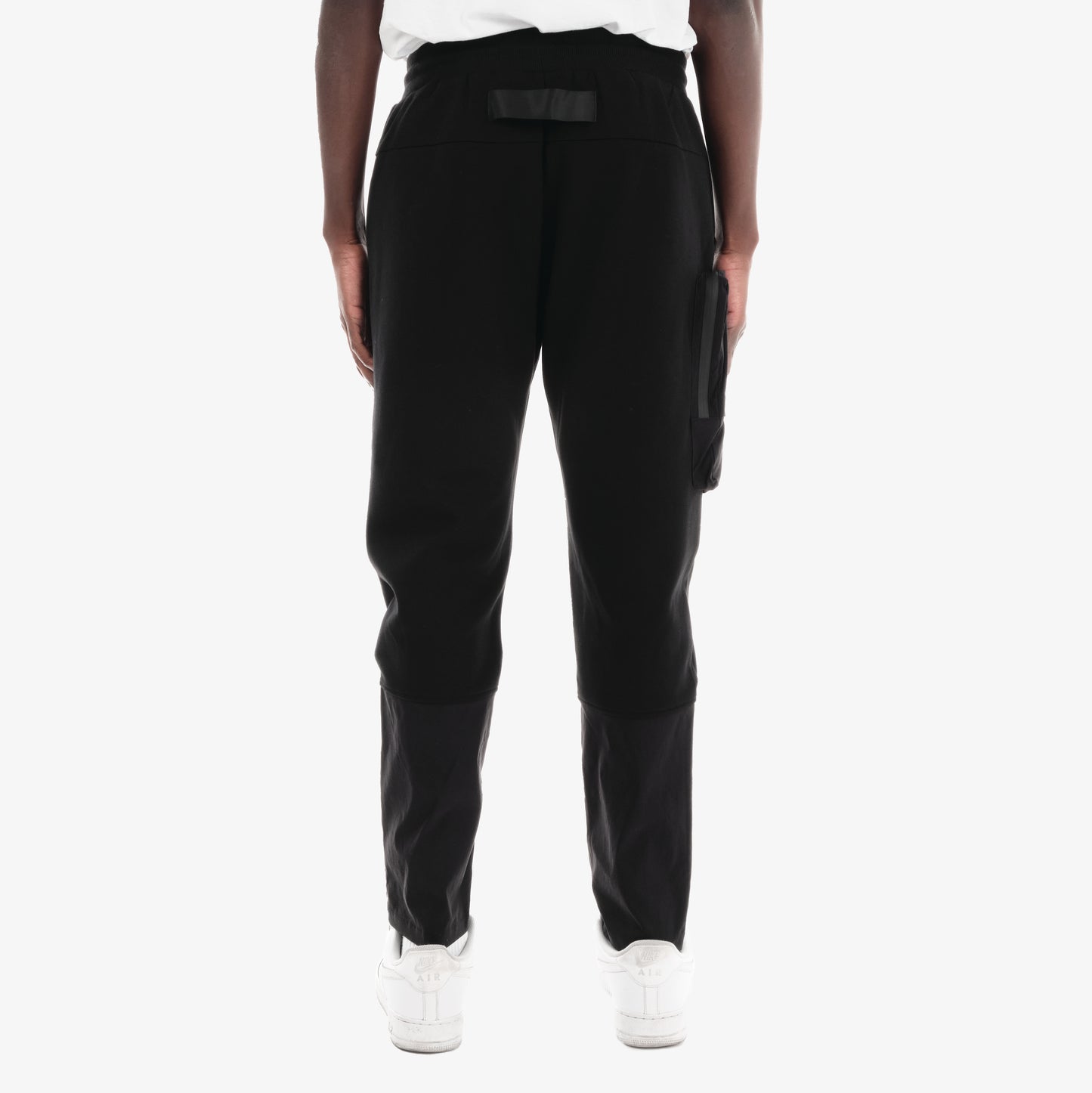 P32. BLACK UTILITY TECH FLEECE PANTS