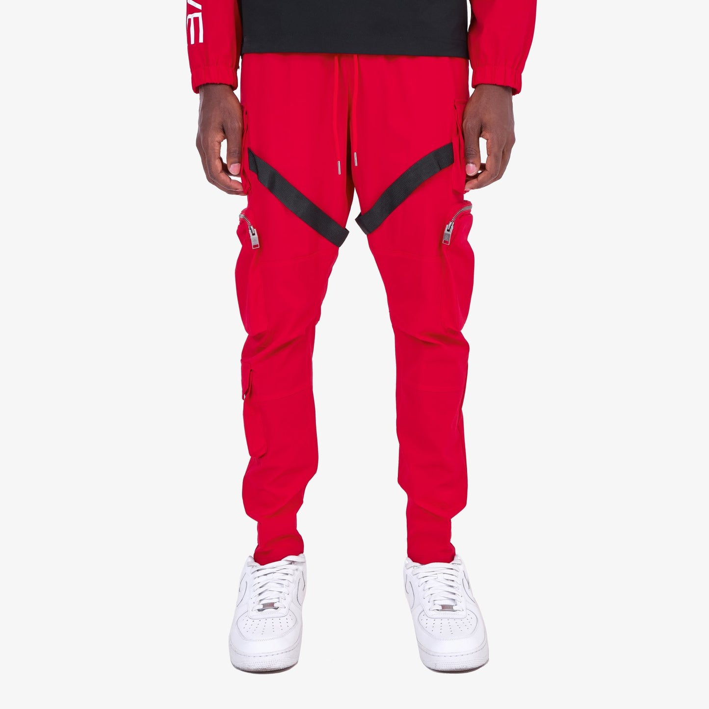 V5. RED PANTS W/ STRAPS
