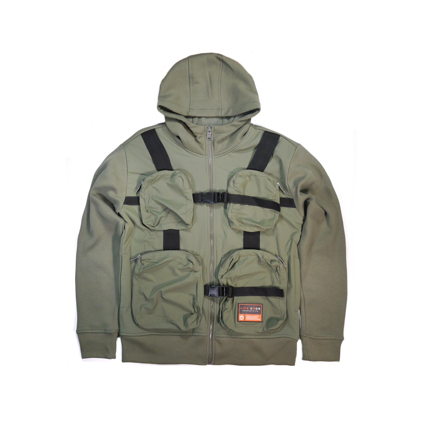LIFE CODE OLIVE HOODIE - Copper Rivet