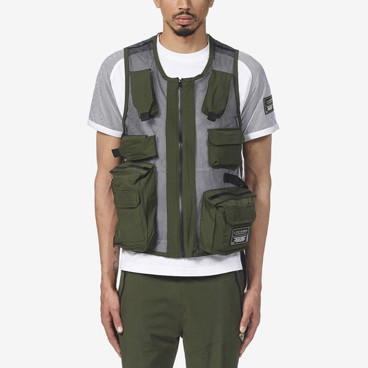 LIFE CODE OLIVE MESH VEST - Copper Rivet