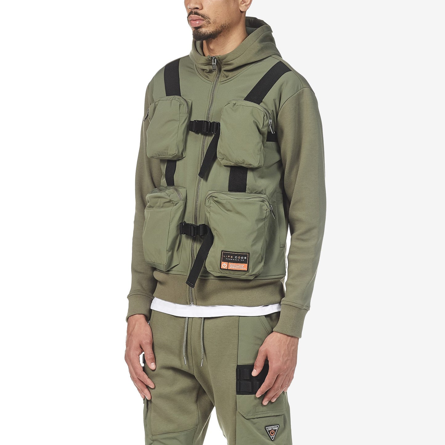 LIFE CODE OLIVE HOODIE - Copper Rivet