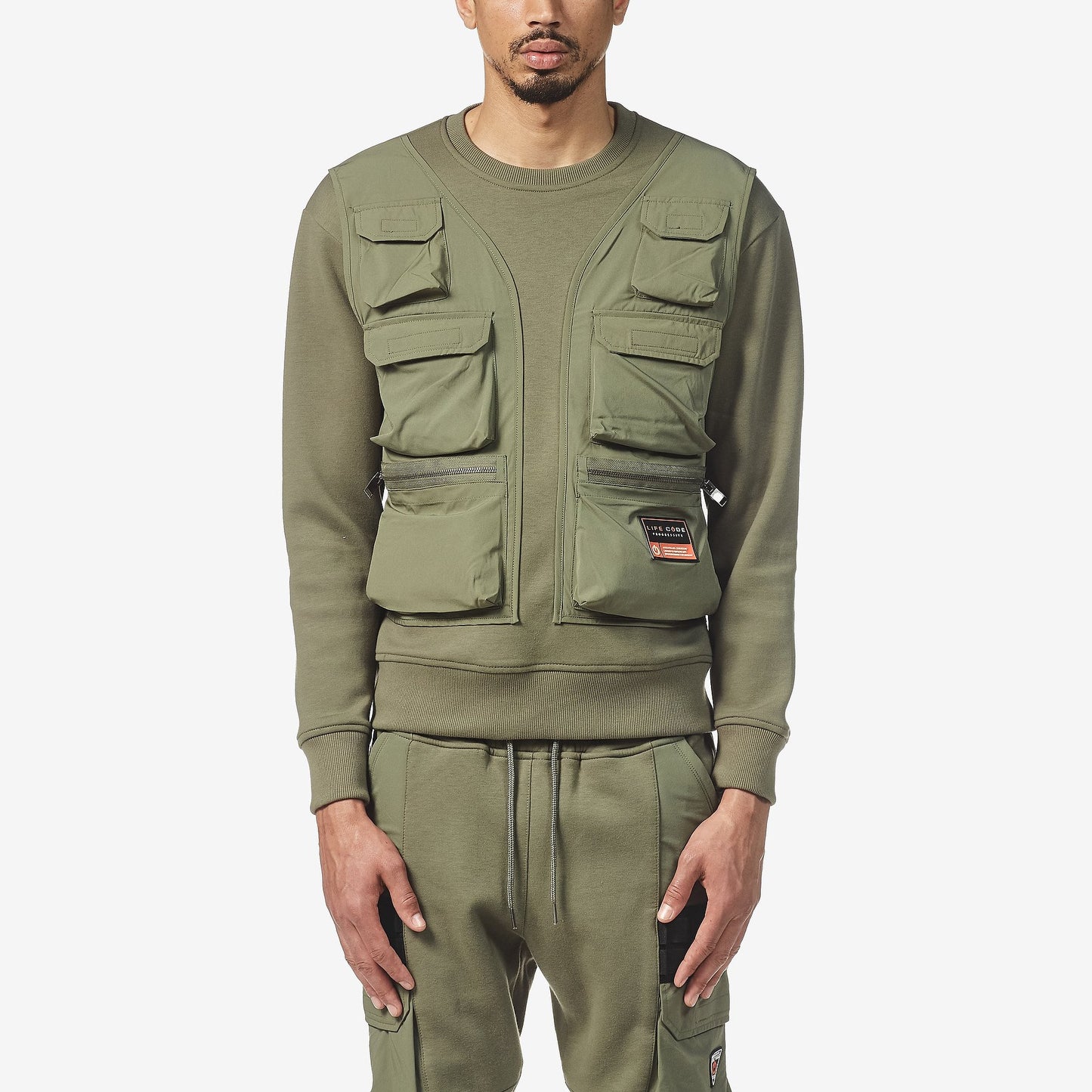 F01. OLIVE SWEATSHIRT