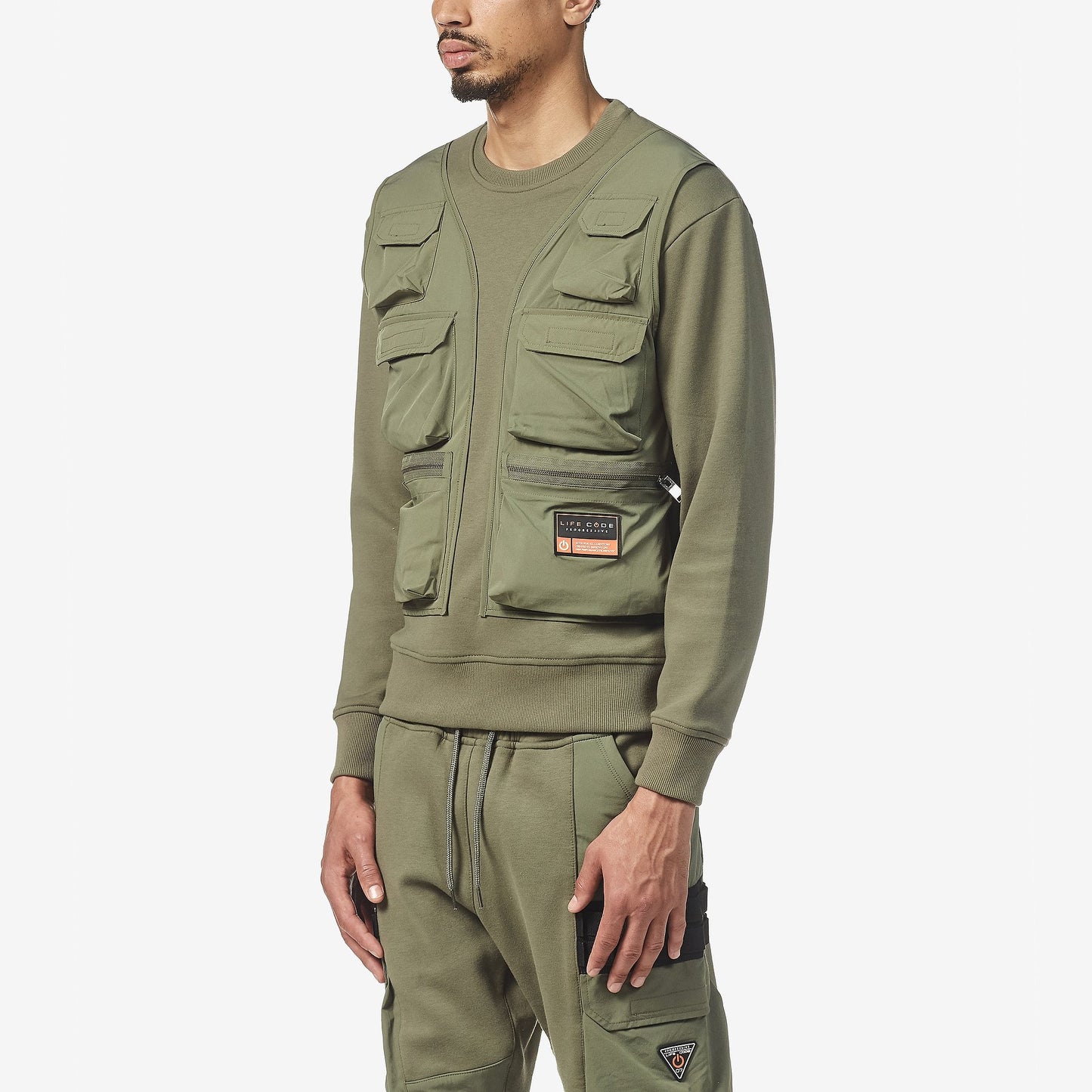 F01. OLIVE SWEATSHIRT