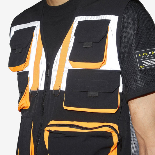 LIFE CODE BLACK REFLECTIVE VEST - Copper Rivet