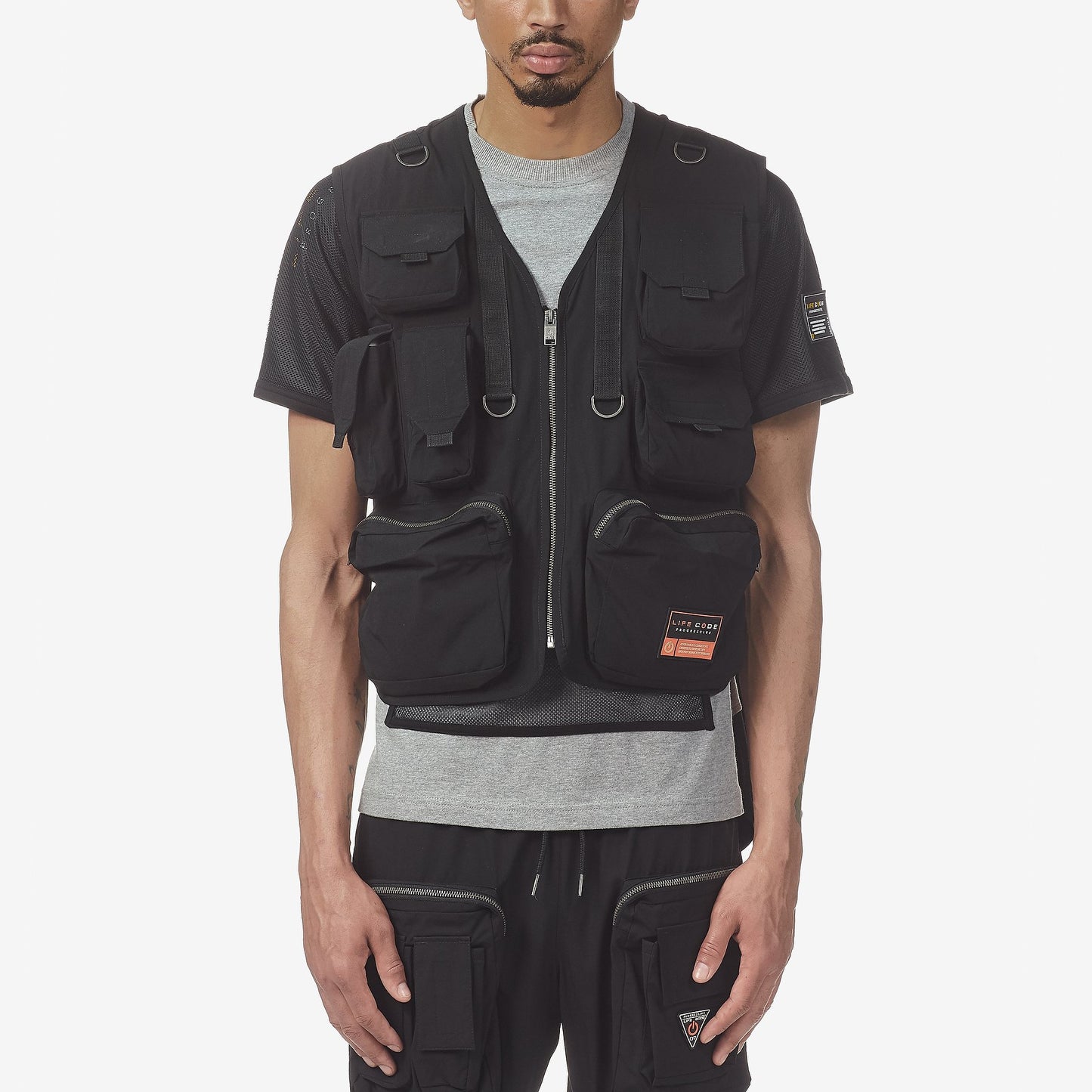 LIFE CODE BLACK VEST - Copper Rivet