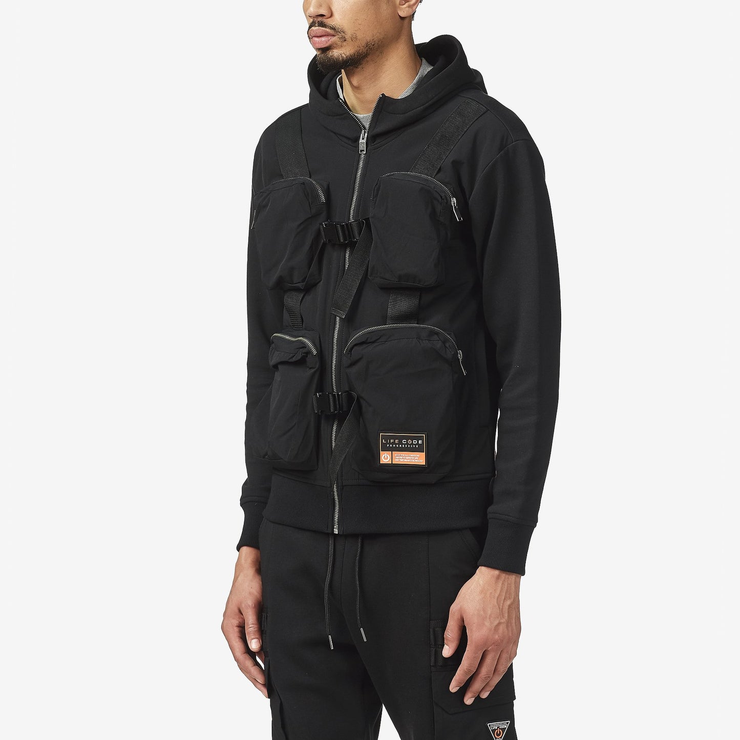 LIFE CODE BLACK HOODIE - Copper Rivet