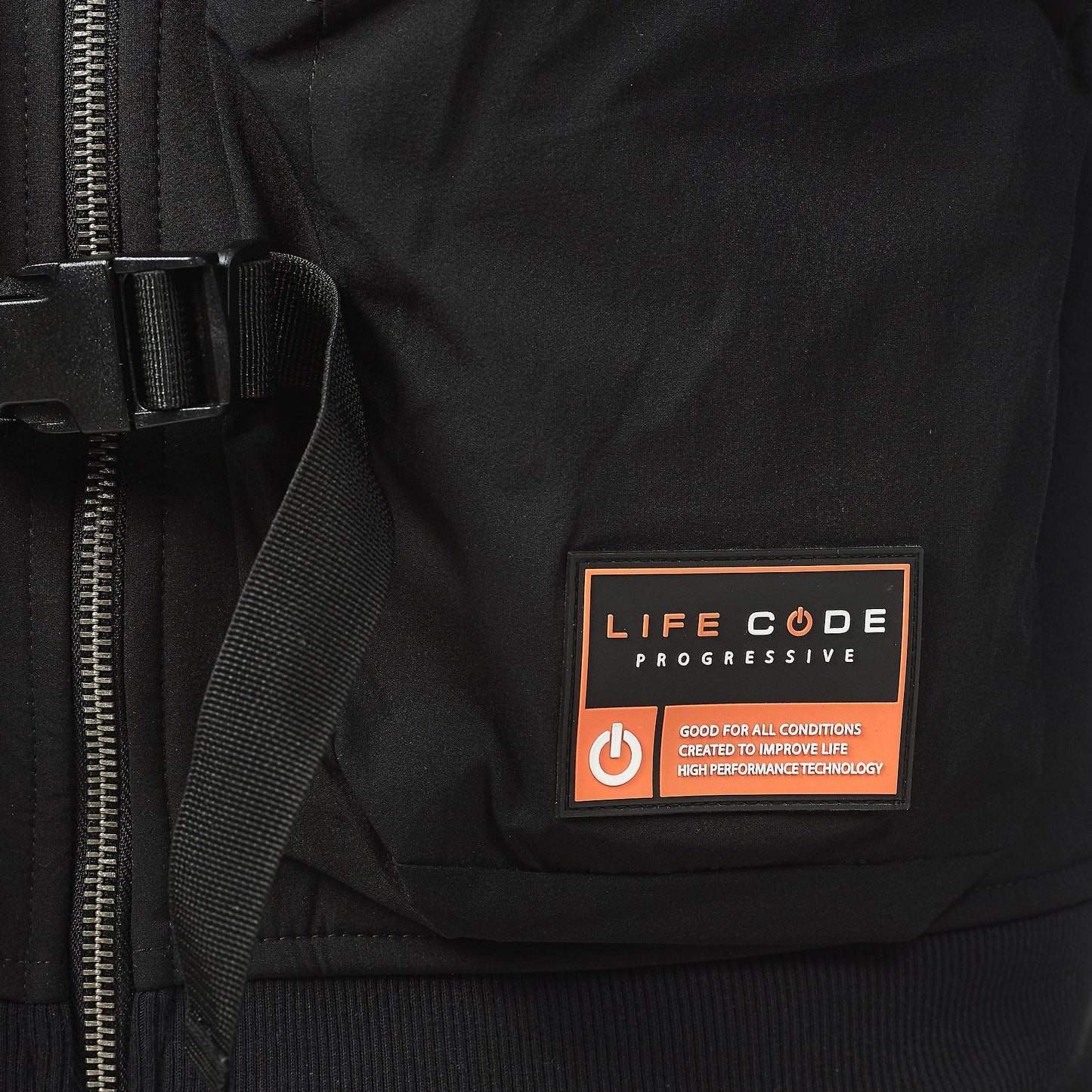 LIFE CODE BLACK HOODIE - Copper Rivet