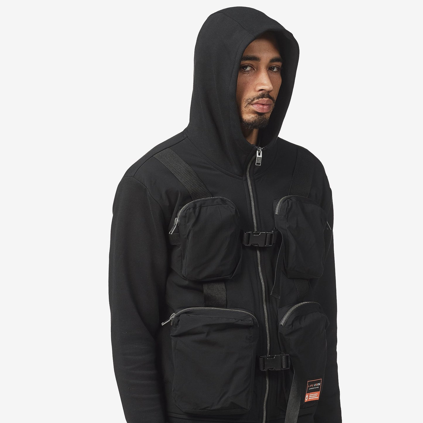 LIFE CODE BLACK HOODIE - Copper Rivet