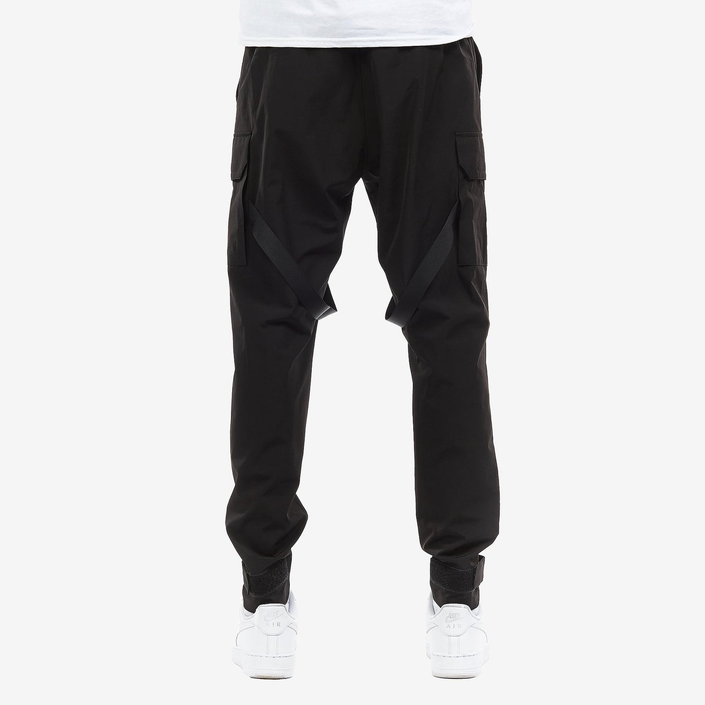 LIFE CODE BLACK CARGO PANTS W/ STRAPS - Copper Rivet
