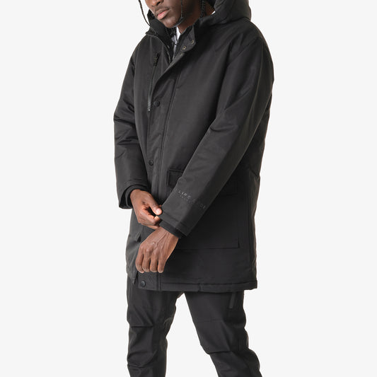 J72. BLACK PARKA JACKET