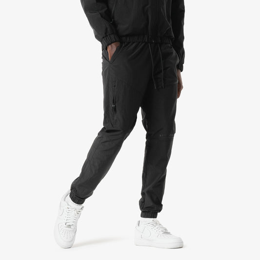P81. BLACK WINDBREAKER PANTS