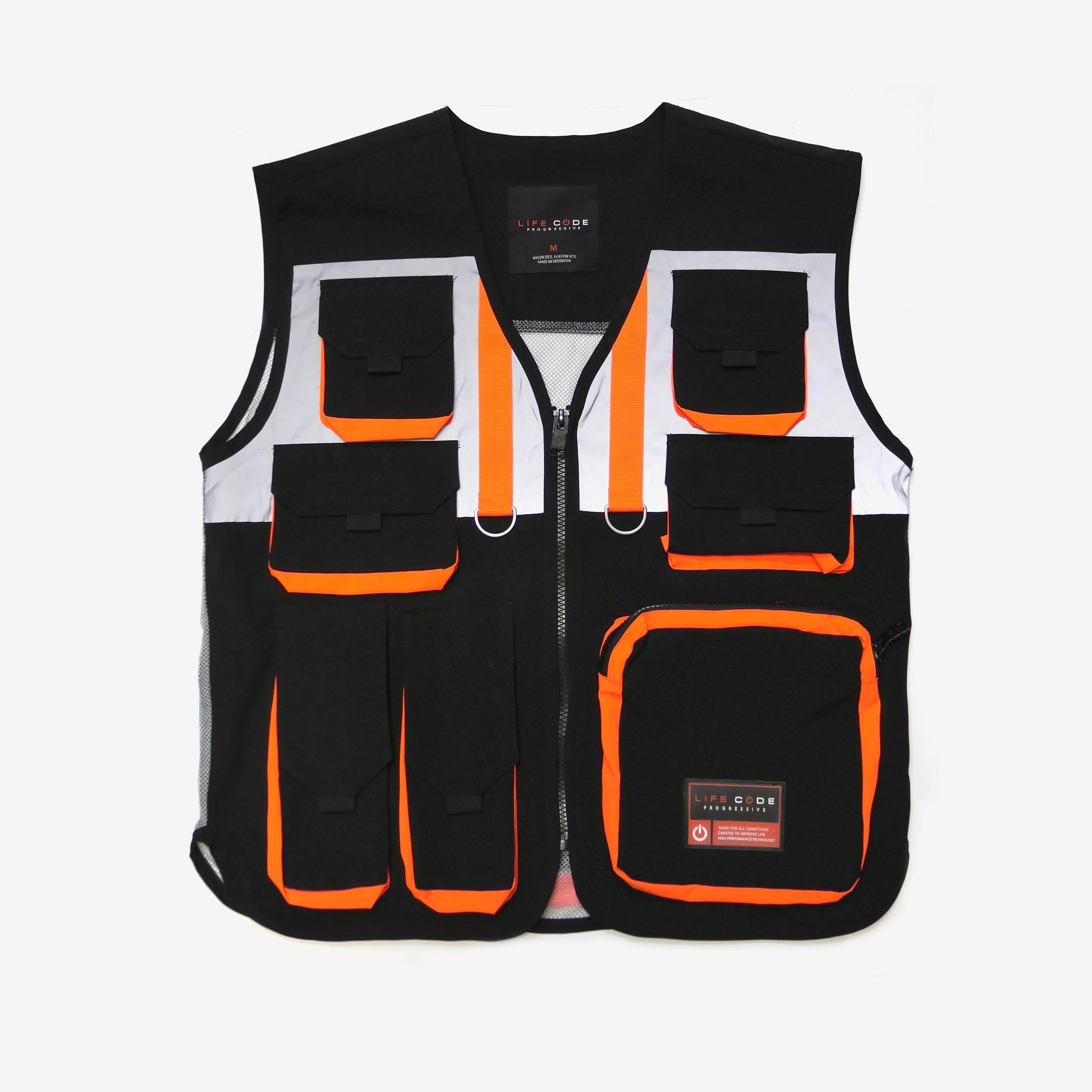 LIFE CODE BLACK REFLECTIVE VEST - Copper Rivet