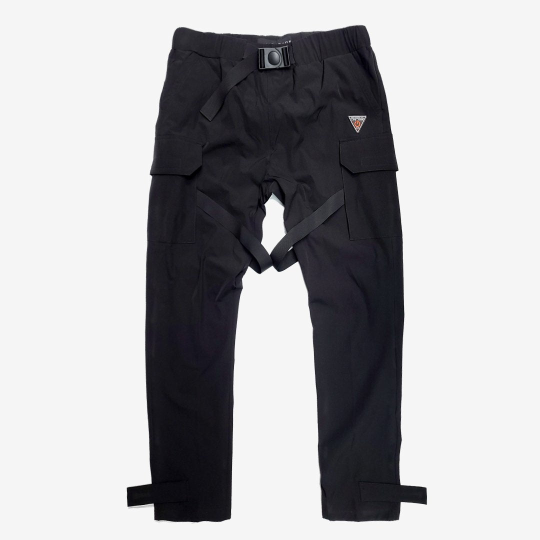 LIFE CODE BLACK CARGO PANTS W/ STRAPS - Copper Rivet