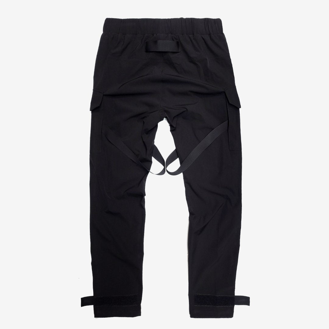 LIFE CODE BLACK CARGO PANTS W/ STRAPS - Copper Rivet