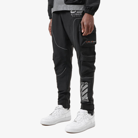 P20. BLACK 3M CARGO PANTS