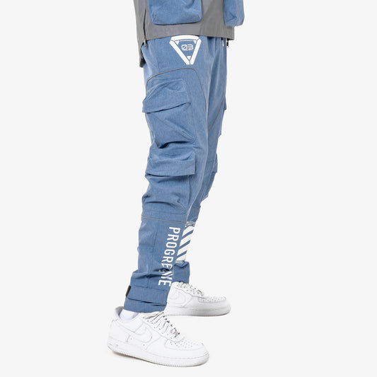 P20. HEATHER BLUE CARGO PANTS