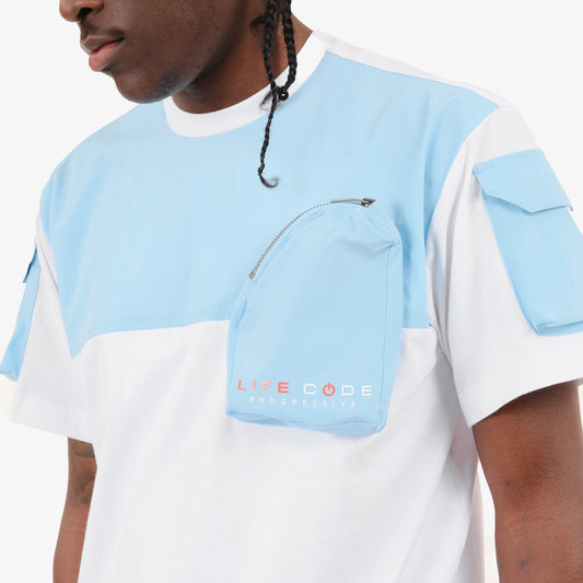 T03. LIGHT BLUE UTILITY T-SHIRT