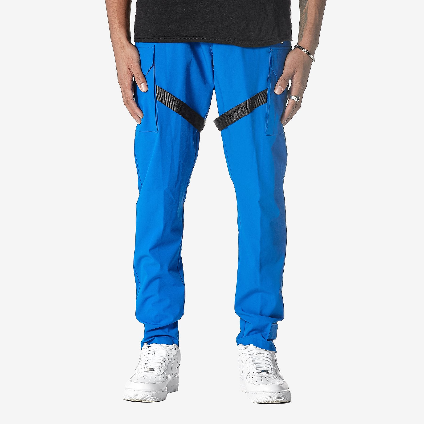 LIFE CODE ROYAL BLUE CARGO PANTS W/ STRAPS - Copper Rivet
