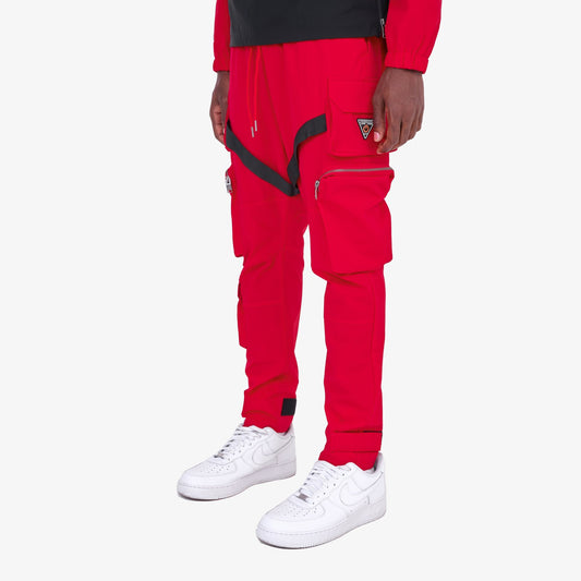 V5. RED PANTS W/ STRAPS