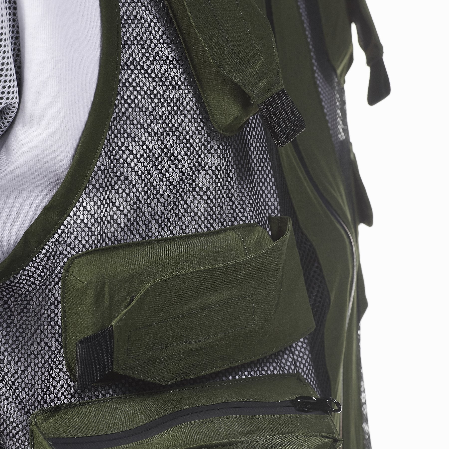 LIFE CODE OLIVE MESH VEST - Copper Rivet