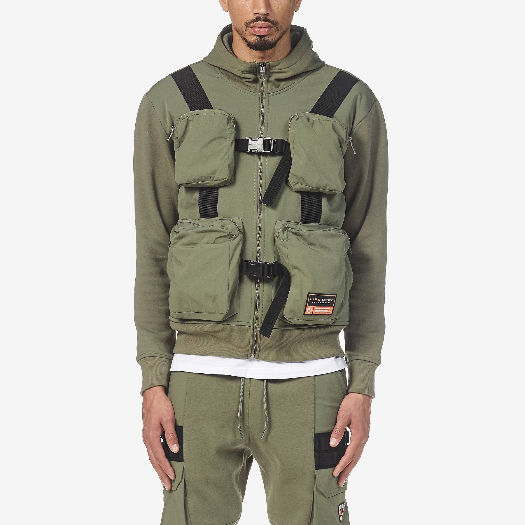 LIFE CODE OLIVE HOODIE - Copper Rivet