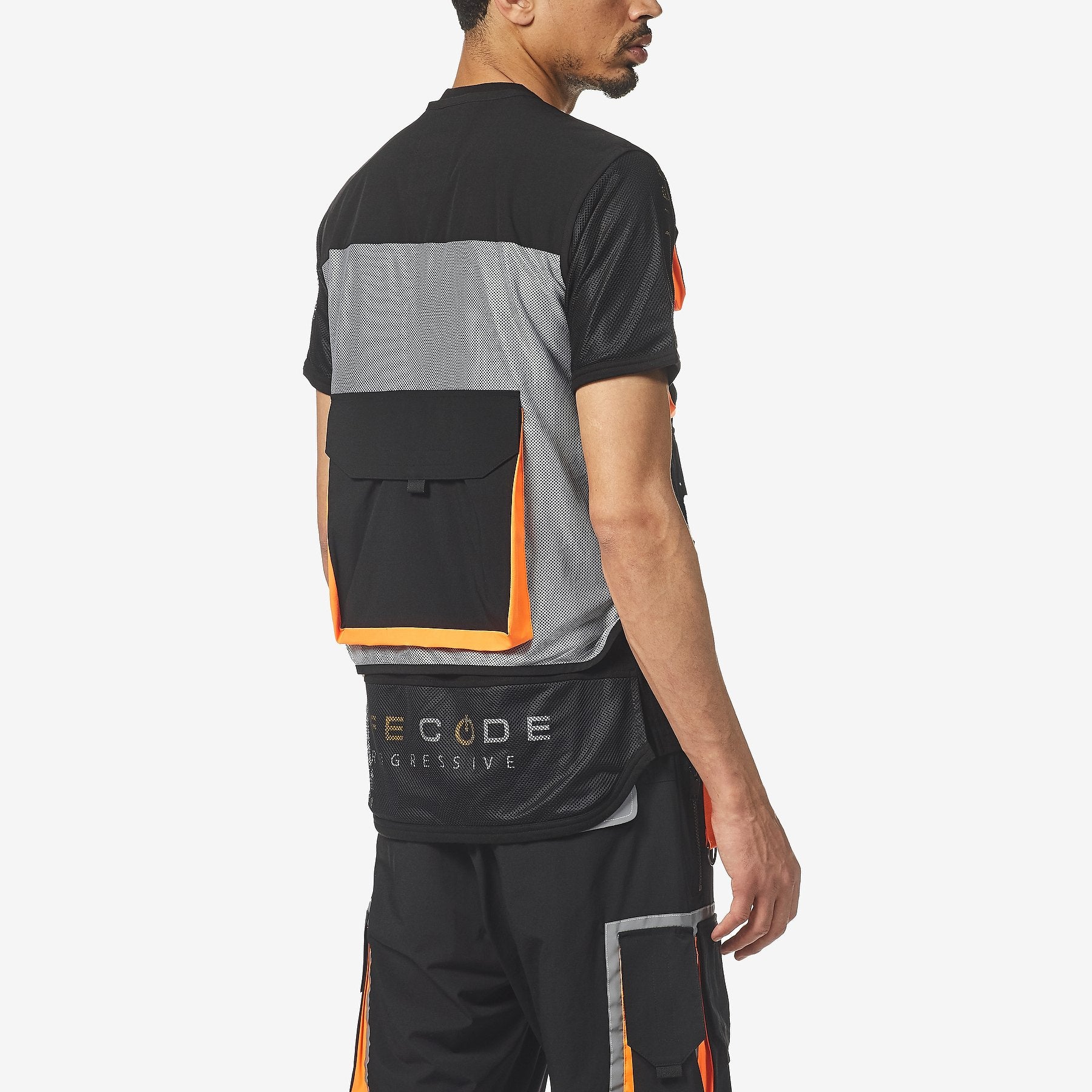 V05. LIFE CODE BLACK REFLECTIVE VEST