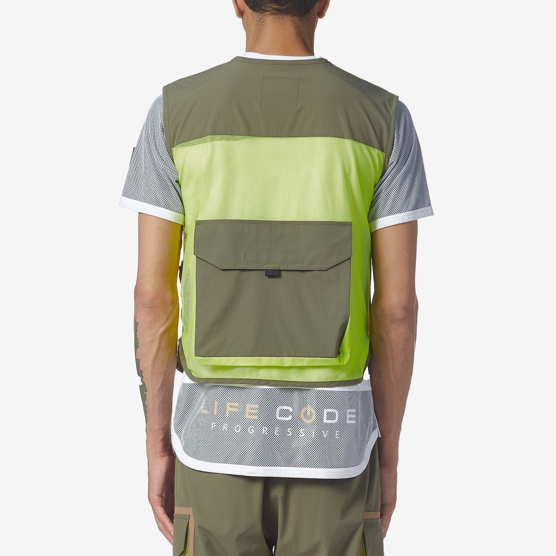LIFE CODE OLIVE / NEON VEST - Copper Rivet