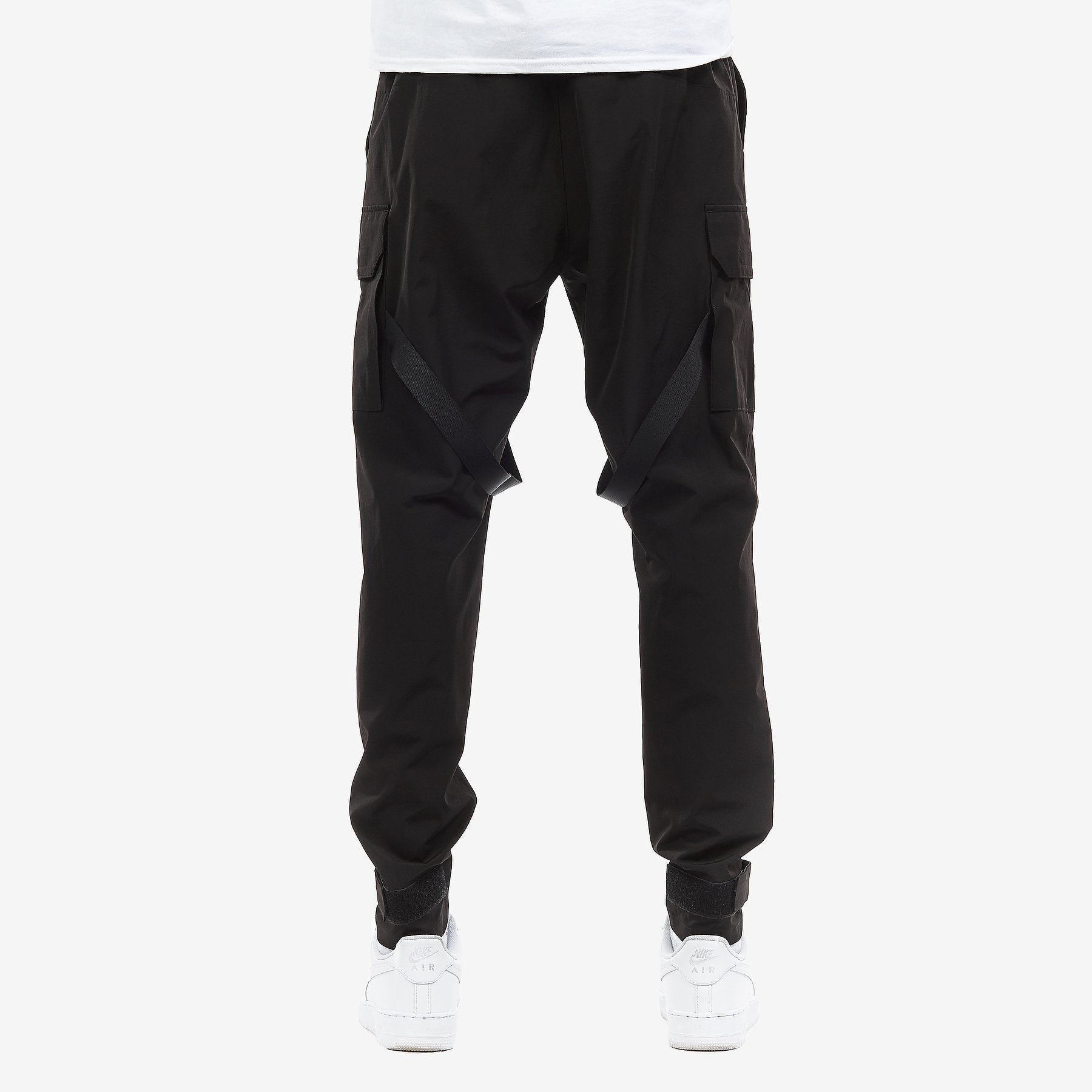 LIFE CODE BLACK CARGO PANTS W/ STRAPS - Copper Rivet