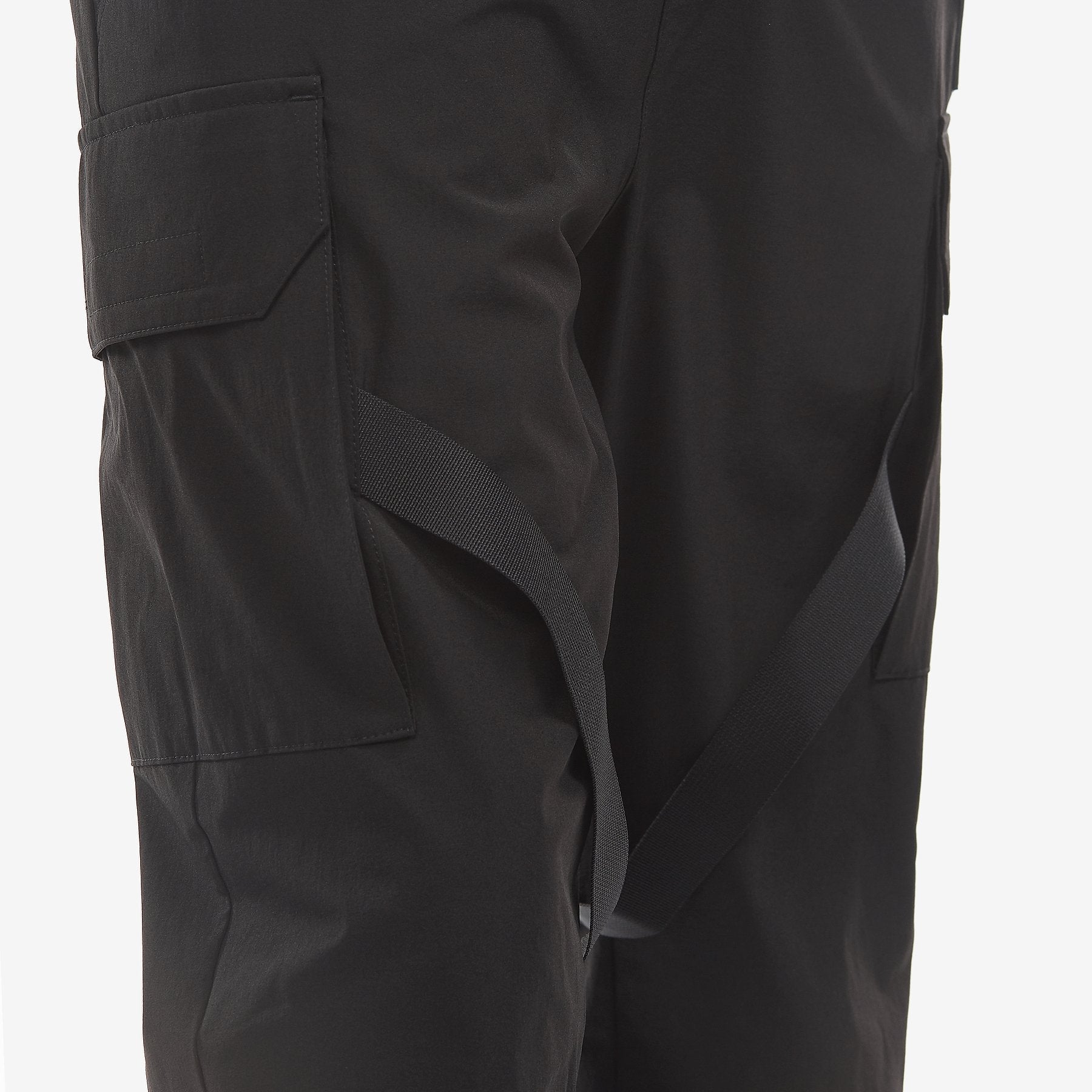 LIFE CODE BLACK CARGO PANTS W/ STRAPS - Copper Rivet